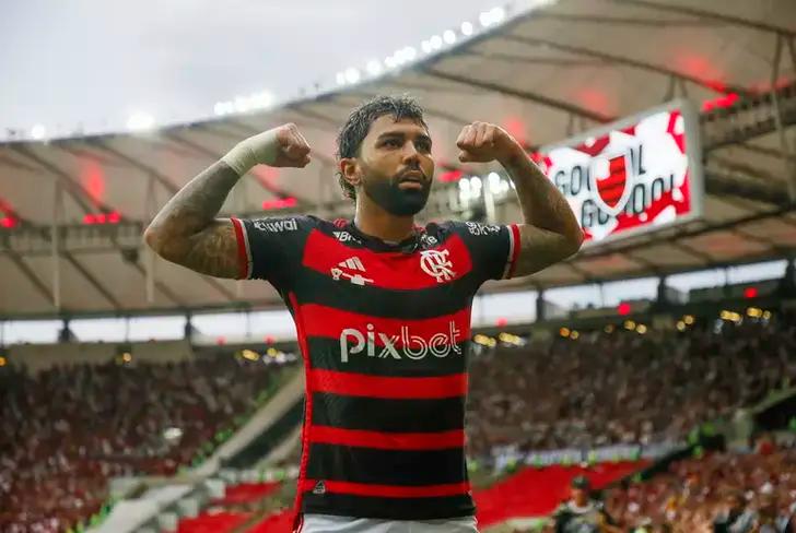 Gabigol celebrando un gol con Flamengo | Foto: Marcelo de Jesús / MDJPhotos / Estadão