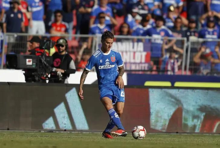 Franco Calderón jugando en la Universidad de Chile. | Foto: Gentileza de Universidad de Chile.