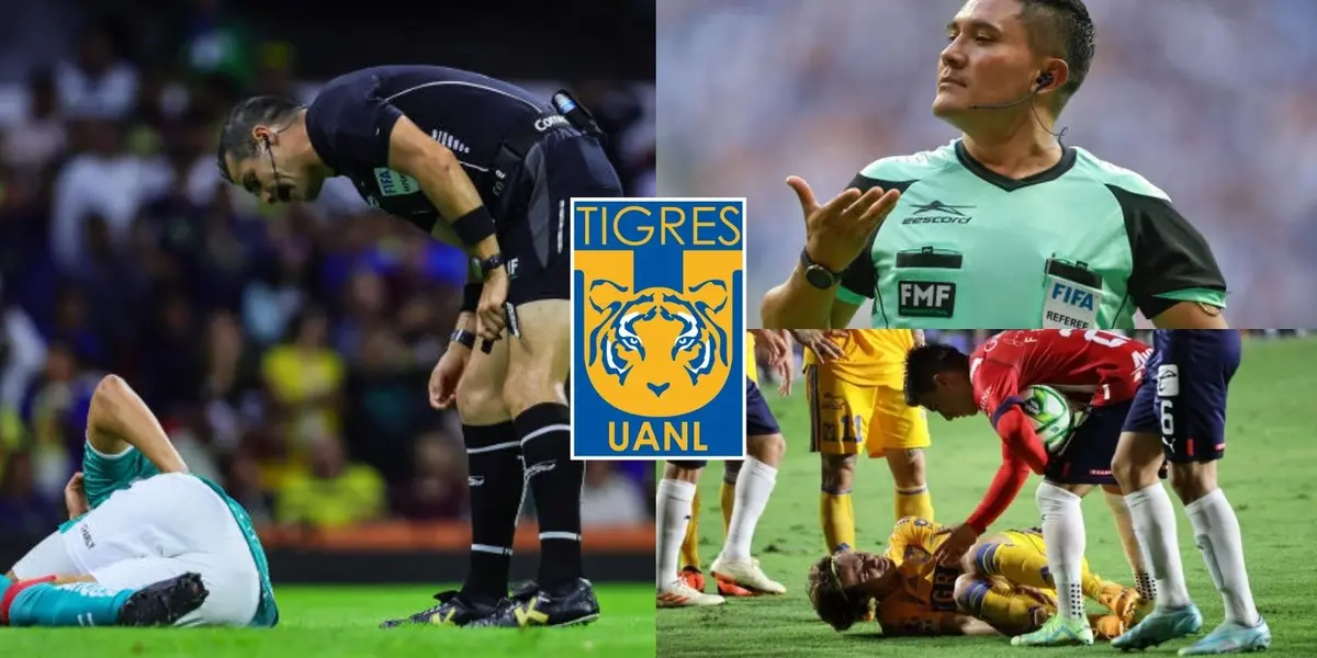 Al Curro Hernández le sancionaron Con 12 partidos y la sanción que le requería Fernando Guerrero atrás del mar arbitraje entre Tigres y Chivas