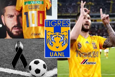 Al igual que André Pierre Gignac marcó más de 100 goles, hoy pierde la vida.  