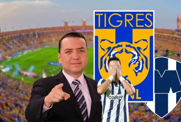 El comunicador se mostró molesto por el éxito de Tigres en comparación el de Rayados