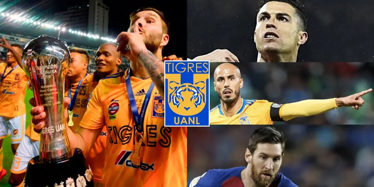 El delantero de Tigres, André-Pierre Gignac señala a quién considera el verdadero Ser de Luz.