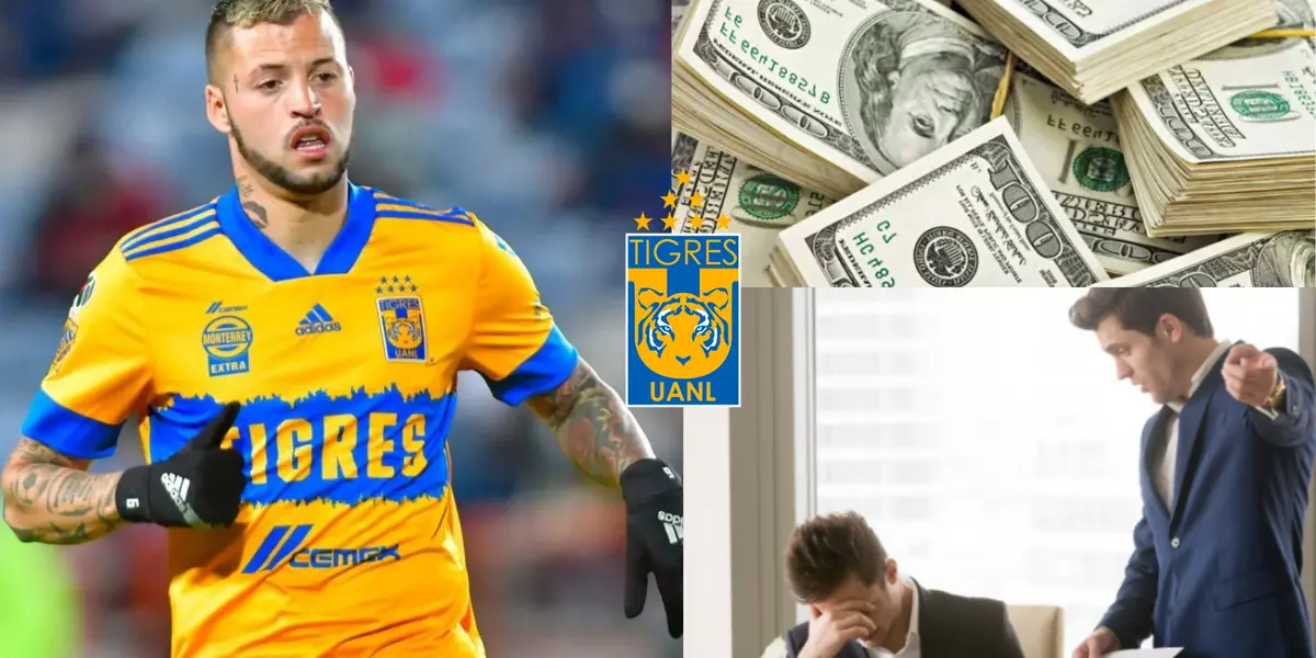 El delantero uruguayo gana una millonada con Tigres