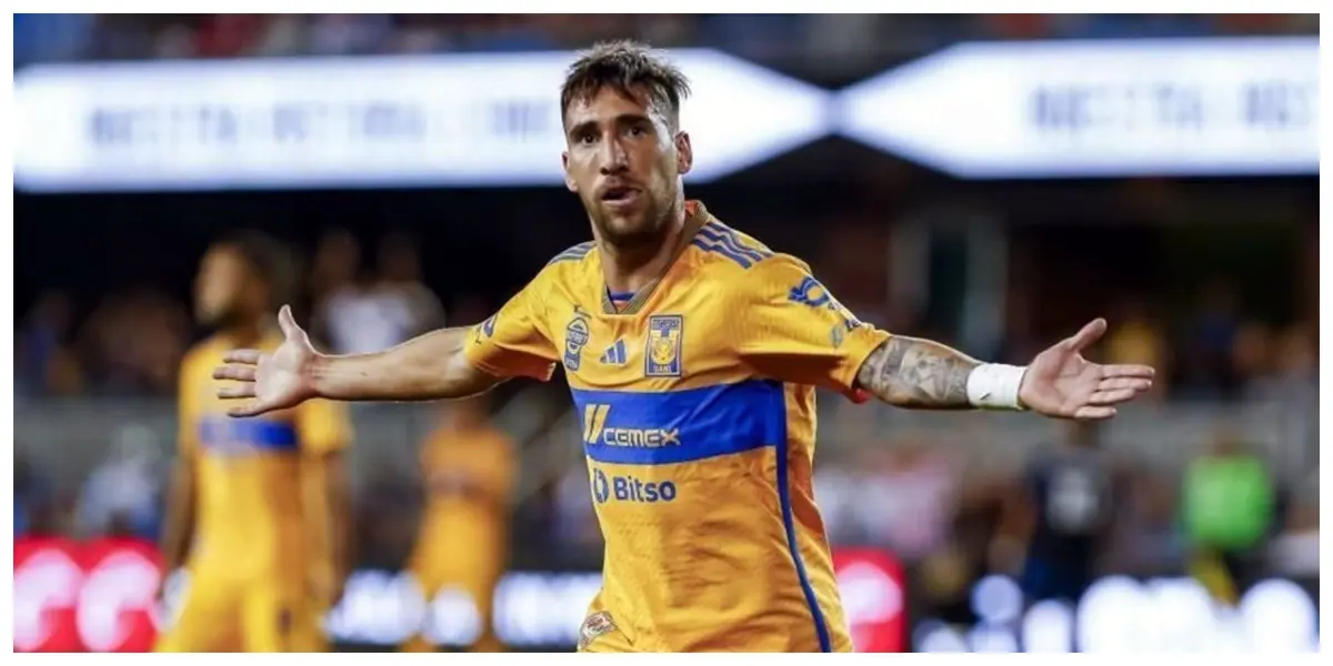 El uruguayo llegó a Tigres procedente del Club Santos a inicio del año.