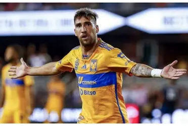 El uruguayo llegó a Tigres procedente del Club Santos a inicio del año.