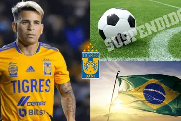 El venezolano que aún pertenece a Tigres se metió en un problema con las autoridades deportivas de Brasil