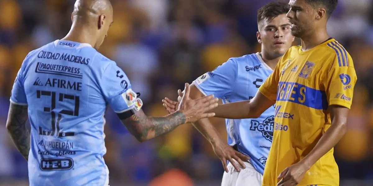 Fue en los minutos finales del partido entre los felinos y Gallos Blancos, en donde se presentó una juagada de mucho lujo que ha resaltado en redes