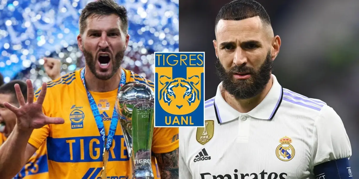 Karim Benzema le dijo adiós al Real Madrid y en Tigres sueñan en reunirlo con André-Pierre Gignac