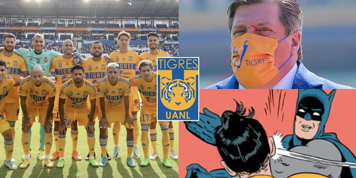 Miguel Herrera borró a un mexicano de Tigres quien le contestó con una bofetada con guante blanco.