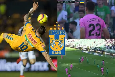 Montes metió un gol que no sirve de nada, y Gignac le da una bofetada desde Tigres