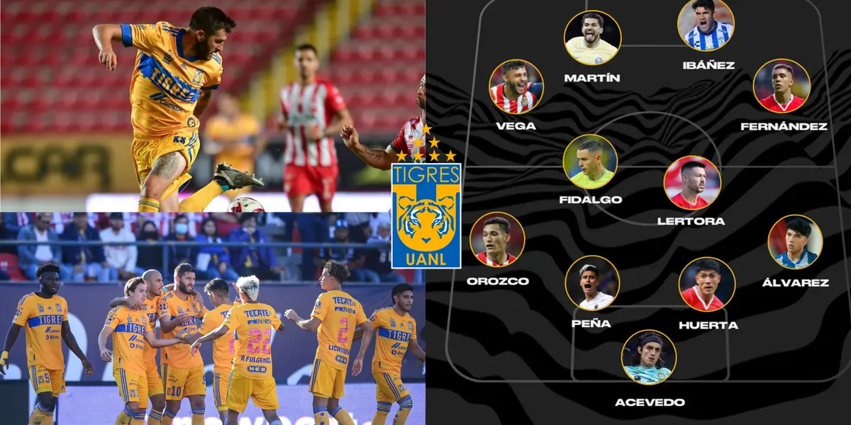 Ningún jugador de Tigres apareció en el equipo ideal del Apertura 2022