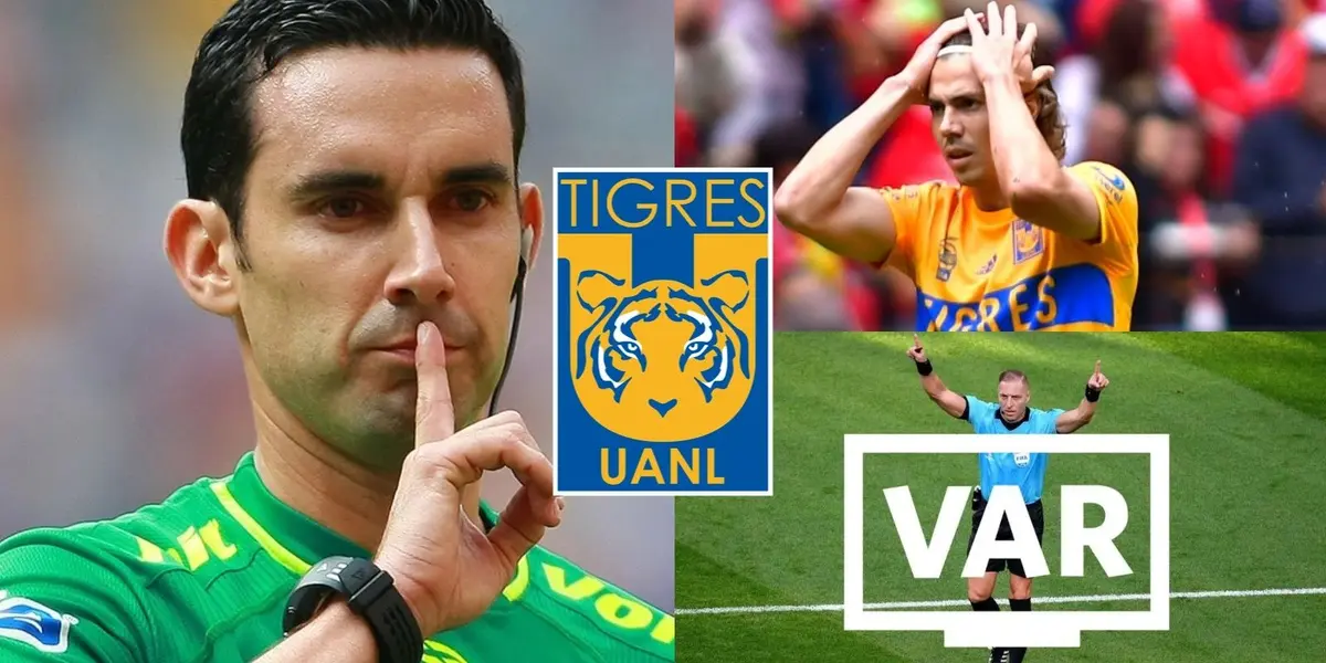 Tigres jugó ante Toluca y en contra del arbitraje en el Nemesio Diez