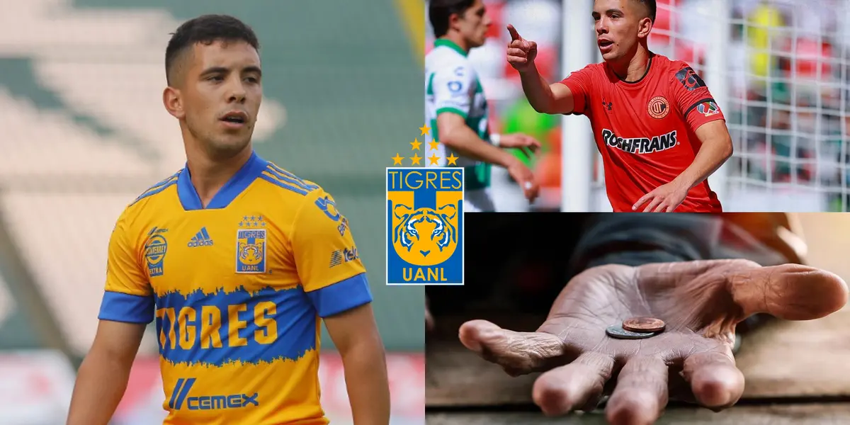 Tigres prácticamente regaló al jugador que la está rompiendo en Toluca