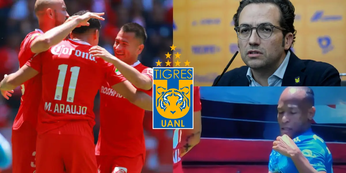 Toluca exhibió a Tigres durante la primer mitad en el Nemesio Diez