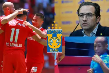 Toluca exhibió a Tigres durante la primer mitad en el Nemesio Diez